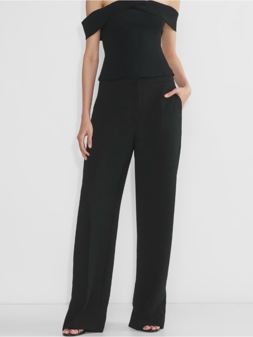 Aritzia Black Wide-Leg Trousers - Limitless size 8
